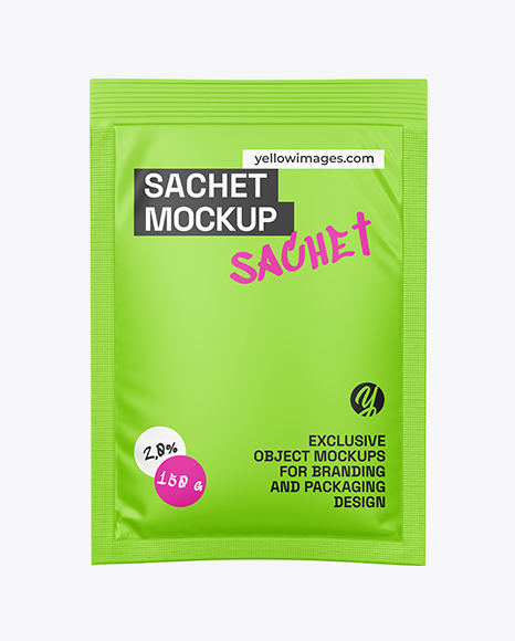 Matte Sachet Mockup