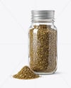 Glass Jar with Za'atar Spice Mockup