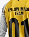 Soccer Goalkeeper Wearing Long Sleeve Jersey and Shorts Mockup