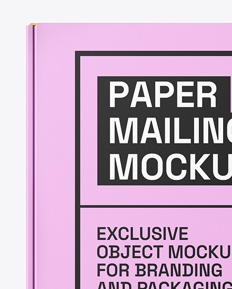 Paper Mailing Box Mockup