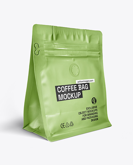 Matte Coffee Bag Mockup