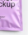 Sachet with Zip Lock Mockup