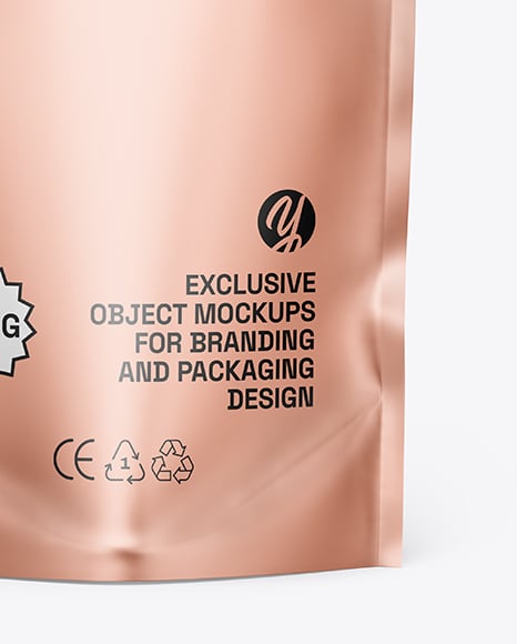 Matte Metallic Doy Pack Mockup