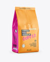 Matte Coffee Bag Mockup - Half Side view