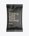 Matte Trading Card Pack Mockup