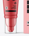 Matte Cosmetic Tube with Box Mockup