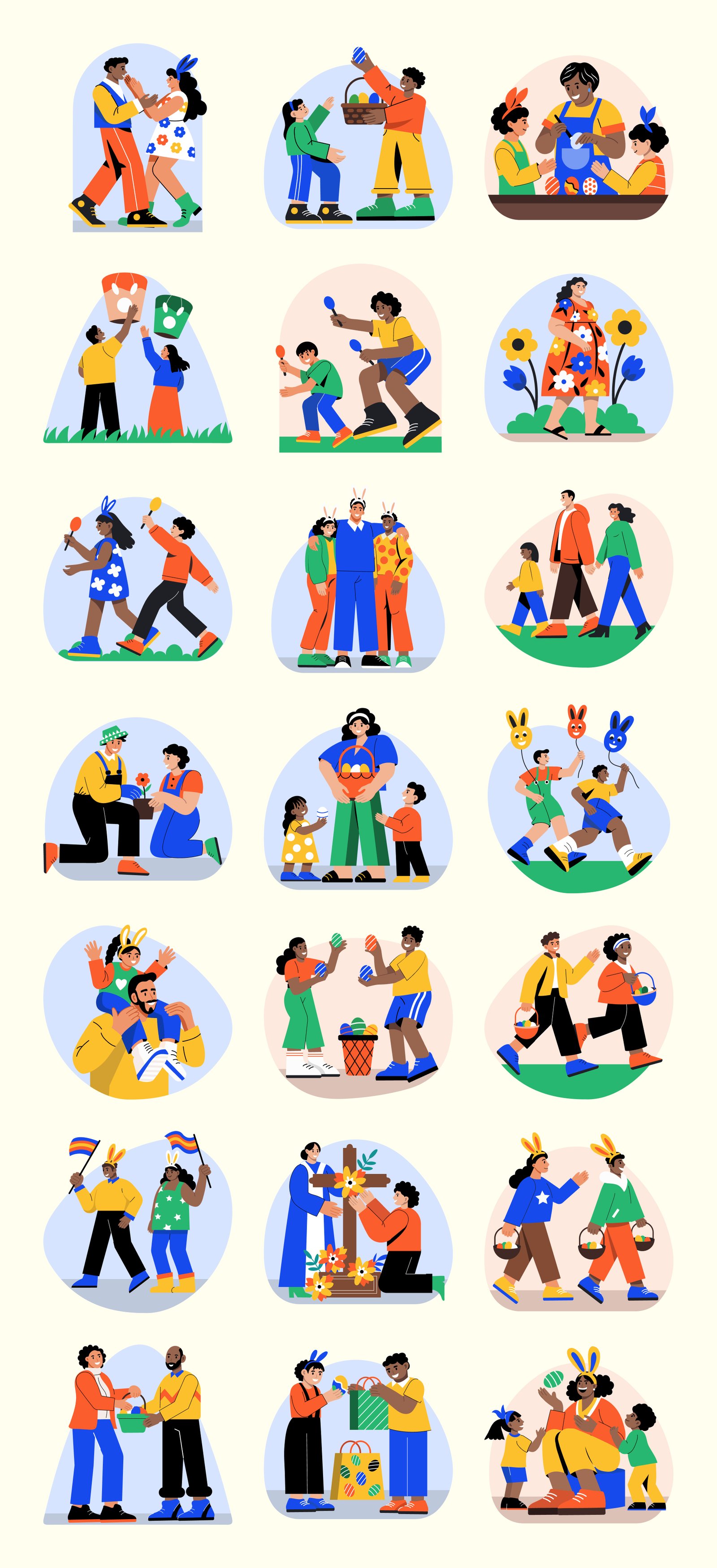 Easter Vector Illustration Art