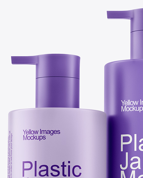 Bottles with Tubes Mockup
