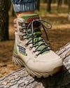Pair of Hiking Boots on Woman's Legs Mockup