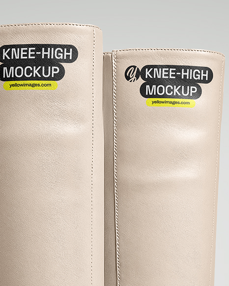 Pair of High-Knee Boots Mockup