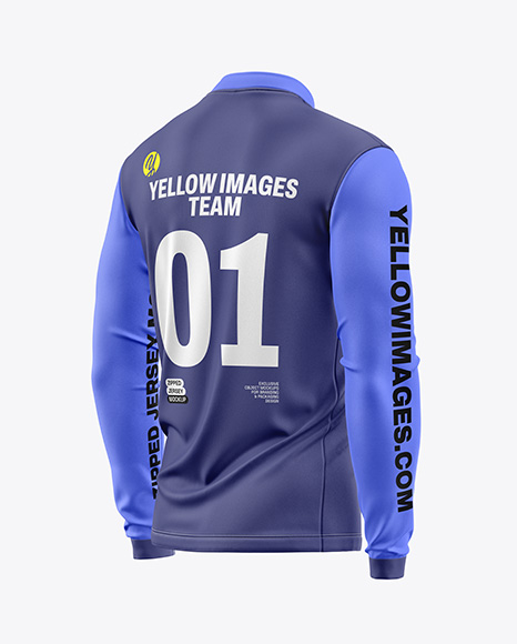 Jersey Mockup - Back Half Side View - Mockups