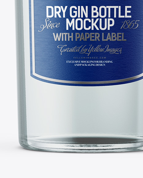 Dry Gin Bottle Mockup