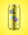 Matte Metallic Drink Can Mockup