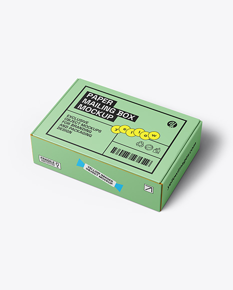 Paper Mailing Box Mockup