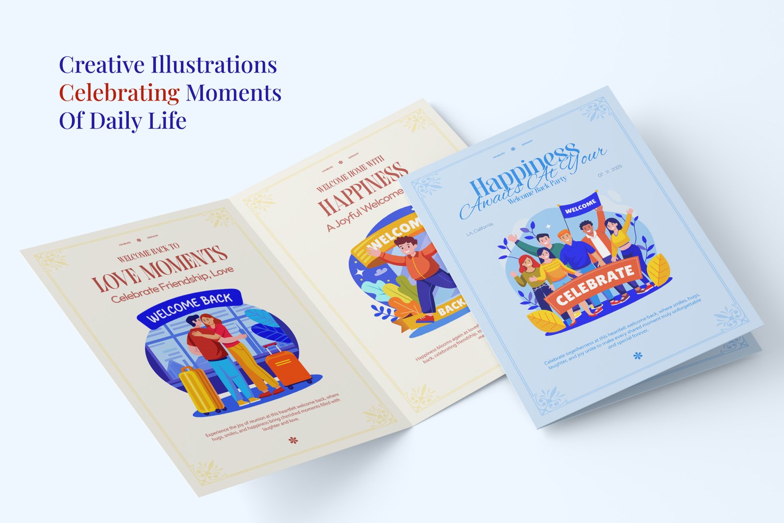 Welcome Illustration Art Set