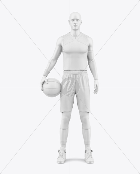Basketball Full Kit Mockup - Front View