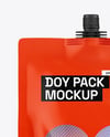 Glossy Doy Pack Mockup