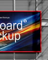 Street Billboard on a Wall Mockup