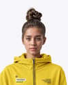 Young Woman in a Tracksuit Mockup