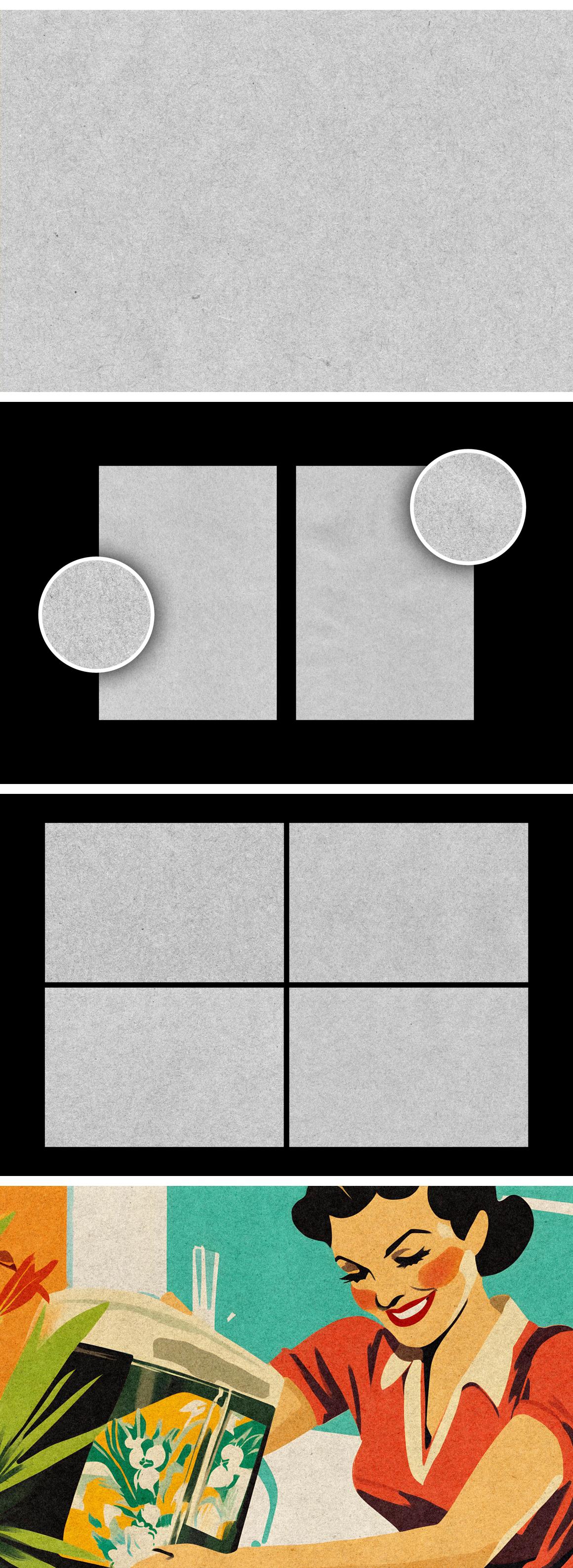 Gray Kraft Paper Overlays