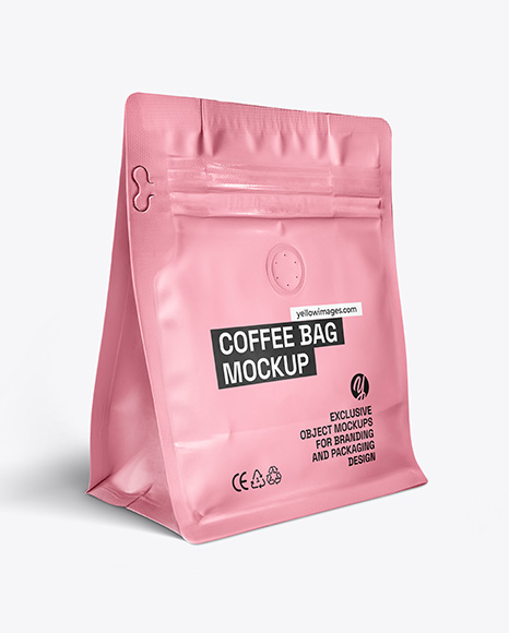 Matte Coffee Bag Mockup - Mockups