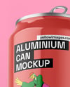 Aluminium Can With Glossy Finish Mockup