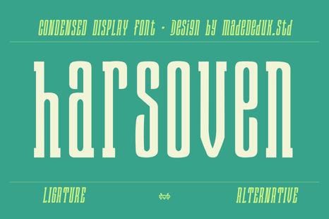 Harsoven Font - 80s font