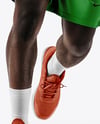 Afro-American Basketball Player Wearing Full Basketball Uniform Mockup