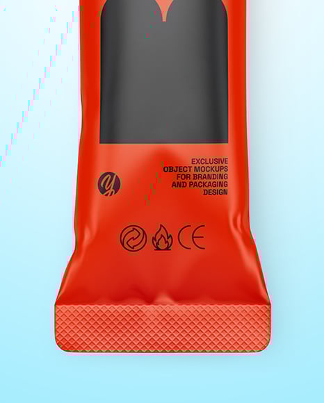 Matte Stick Sachet Mockup