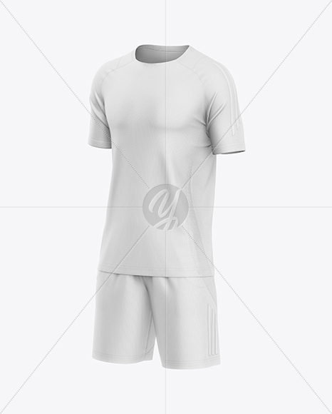 Training Short Sleeve Kit Mockup - Half Side View