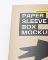 Kraft Paper Box in Sleeve Mockup