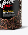 Plastic Jar with Star Anise Mockup