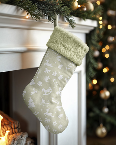 Christmas Stocking Mockup