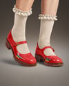 Mary Janes with Socks on Woman's Legs Mockup