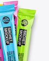 Glossy Stick Sachets Mockup