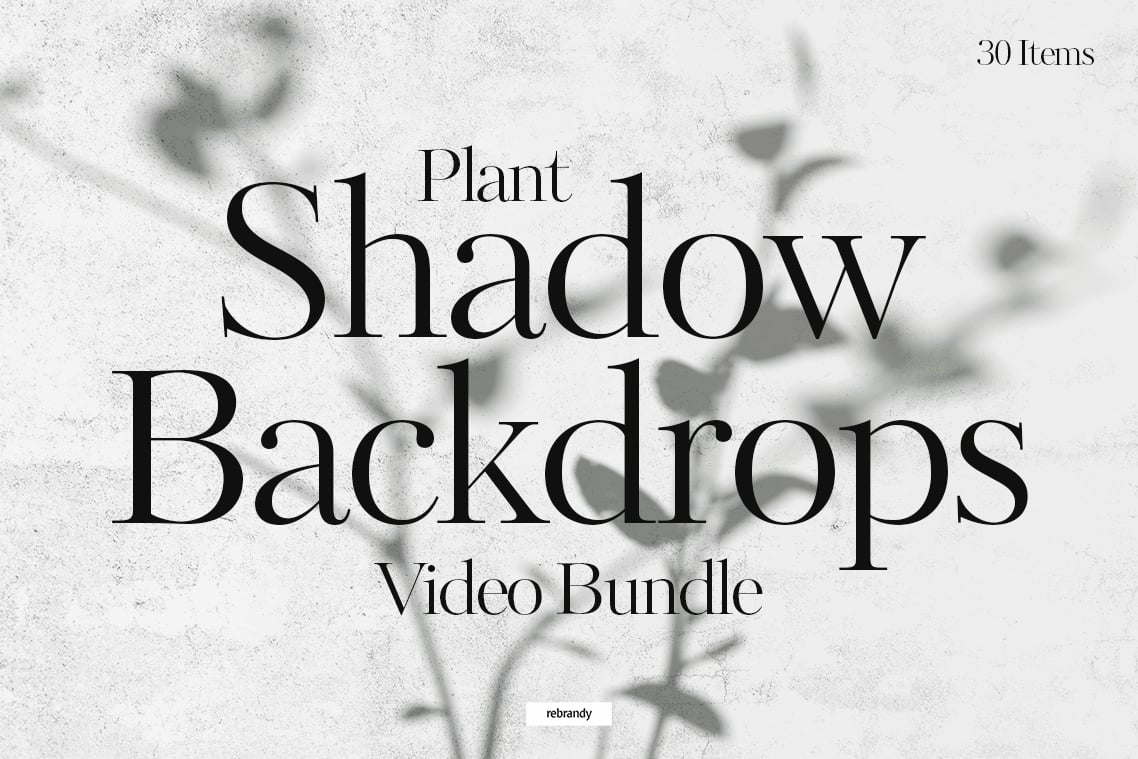 Plant Shadow Backdrops Video Bundle