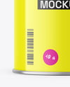 Glossy Tin Can Mockup