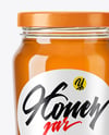 Glass Jar with Acacia Honey Mockup