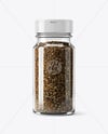 Glass Jar with Steak Seasoning Mockup