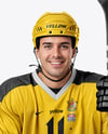 Man Wearing Full Ice Hockey Kit Mockup