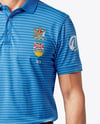 Man Wearing Golf Shirt and Chinos Mockup