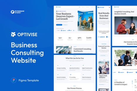 Optivise - Business Consulting Website - UX & UI Kits