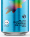 500ml Aluminium Can with Drops Mockup