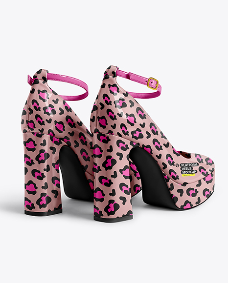 Pair of Platform Heels Mockup