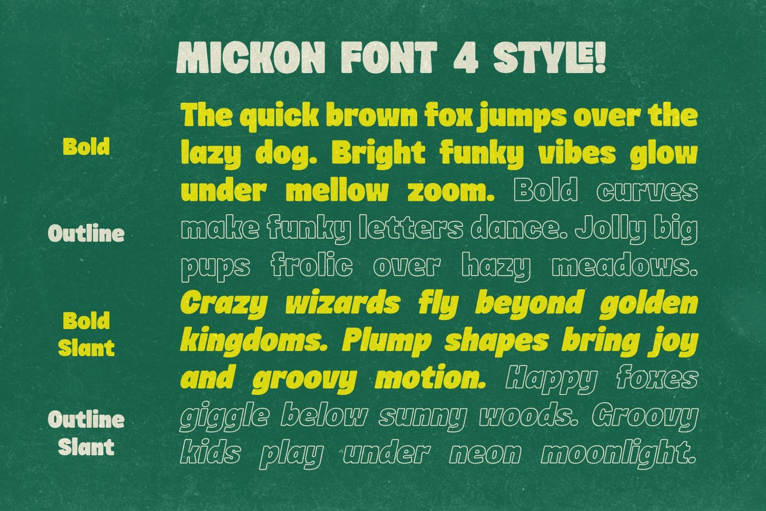 Mickon - Bold Display Font