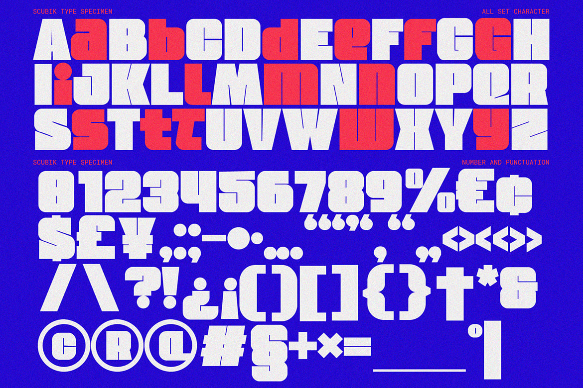 Scubik - Bold Modular Font