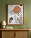 Framed Poster in a Living Room Mockup