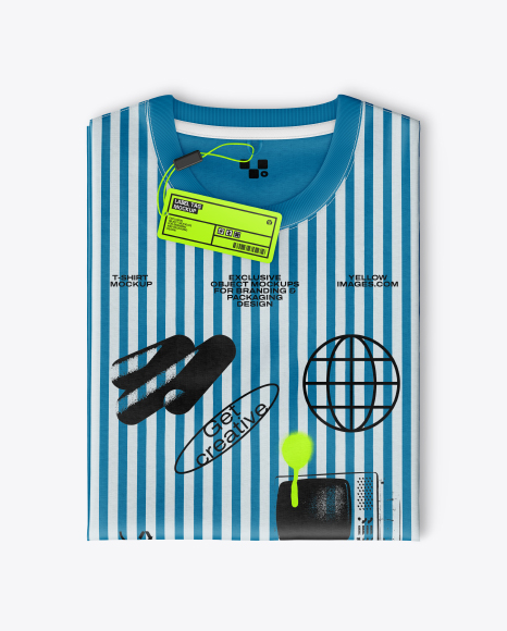 Folded T-Shirt Mockup