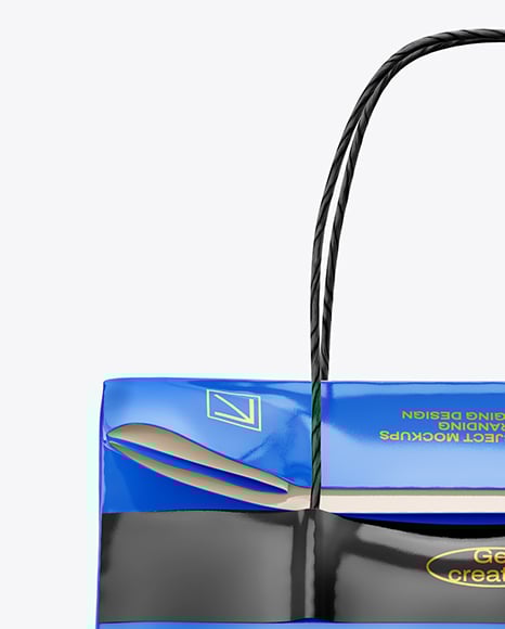 Glossy Paper Bag Mockup