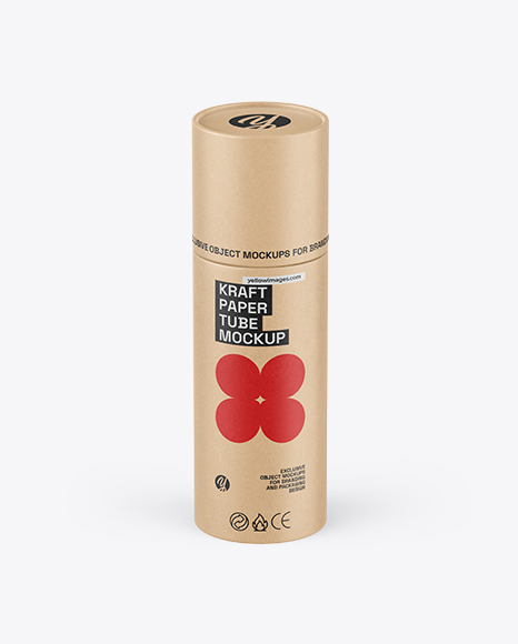 Kraft Paper Tube Mockup
